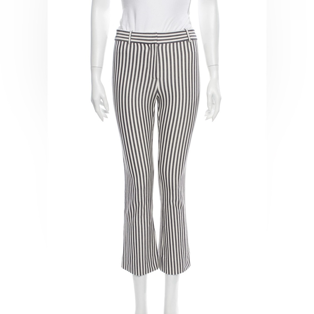 Derek Lam Navy & Ivory Stripe Kick Flare
